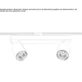 Lampa szynowa LED ze ściemniaczem Gaiceana