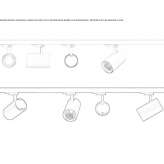 Aluminiowa lampa szynowa LED Berat