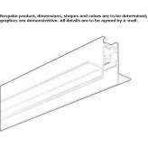 Recessed aluminum lighting track Daimiel