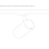 Aluminum LED track lamp Waldrach