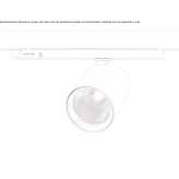 Aluminum LED track lamp Waldrach