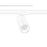Aluminiowa lampa szynowa LED Duquesne