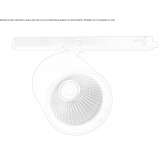 Aluminum LED track lamp Augustin
