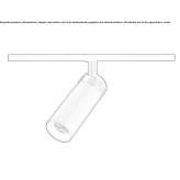 Metal LED track lamp Elyria
