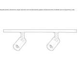 Metal LED track lamp Dikmen