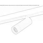 Oświetlenie szynowe LED z aluminium malowanego proszkowo Caracoli