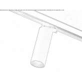 LED track lighting made of powder-coated aluminum Ailano