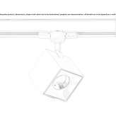 LED track lamp made of extruded aluminum Boise