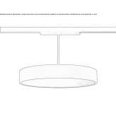 Aluminiowa lampa szynowa ze ściemniaczem Clane