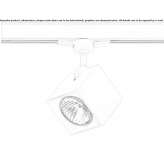 Metal LED track lamp Boise