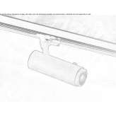 LED track lighting made of powder-coated aluminum Ailano