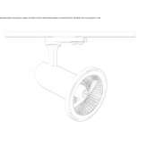 Aluminum LED track lamp Reedham