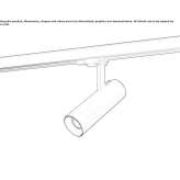 Aluminum LED track lamp Kurnach