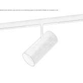 Aluminiowa lampa szynowa LED Kurnach