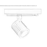 Aluminiowa lampa szynowa LED Kakhun