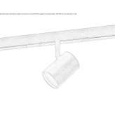 Aluminiowa lampa szynowa LED Kurnach