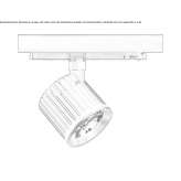 Aluminiowa lampa szynowa LED Kakhun