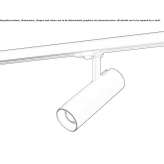 Aluminiowa lampa szynowa LED Kurnach