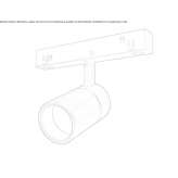 Magnetic aluminum LED track lamp Kstovo