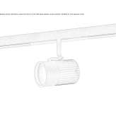 Aluminiowa lampa szynowa LED Kurnach