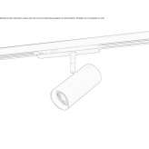 Aluminum LED track lamp Kurnach