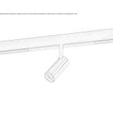 Aluminiowa lampa szynowa LED Kurnach