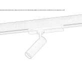 Aluminiowa lampa szynowa LED Kurnach