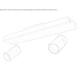 Aluminum LED track lamp Pledran