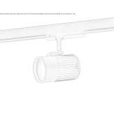 Aluminiowa lampa szynowa LED Kurnach