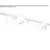 Metal LED track lamp Andorra