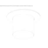 Round LED ceiling spotlight made of glass and aluminum Roczyny