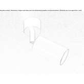 Dimmable, powder-coated aluminum LED spotlight Etayo