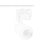 Regulowany metalowy reflektor LED ze ściemniaczem Redmond