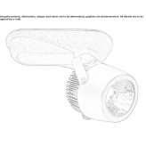 Regulowany reflektor LED Napenay