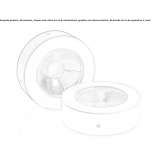 Round LED ceiling spotlight made of die-cast aluminum Movila