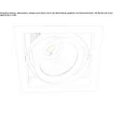 Recessed, adjustable, powder-coated aluminum reflector Solna