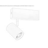 Adjustable aluminum LED reflector Kurnach