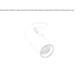 Adjustable semi-recessed aluminum LED spotlight Besterd