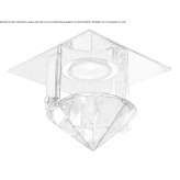 Round, metal recessed reflector Barolo