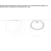 Adjustable round aluminum reflector Papanice