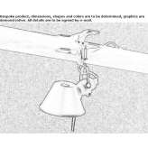 Adjustable aluminum reflector with clamp Thedford