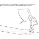 Adjustable aluminum reflector with clamp Thedford