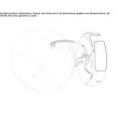 Adjustable blown glass reflector Certosa