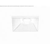 Recessed square LED spotlight Bassan
