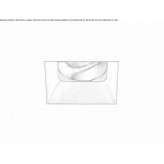 Recessed square LED spotlight Banastas