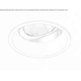 Recessed, adjustable LED spotlight Banastas