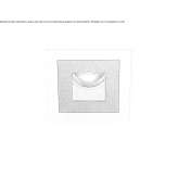 Recessed square LED spotlight Araguari