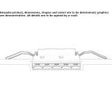 Recessed LED spotlight for suspended ceilings Cayuga