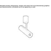 Regulowany reflektor aluminiowy LED Coalinga