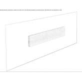 Recessed rectangular LED spotlight made of polycarbonate Lenesice